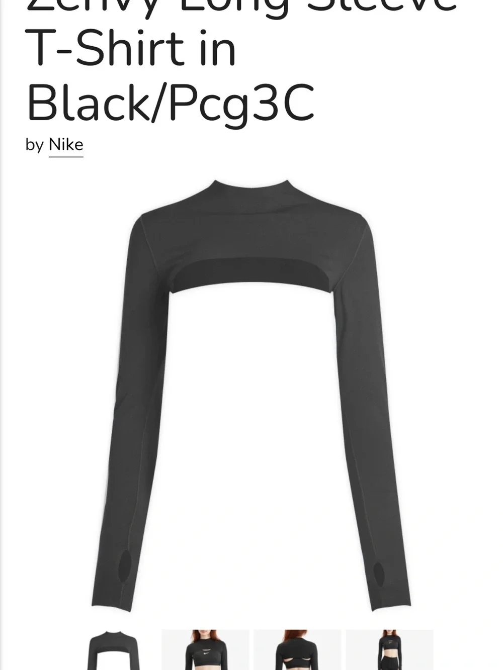 Nike Black Zenvy Top